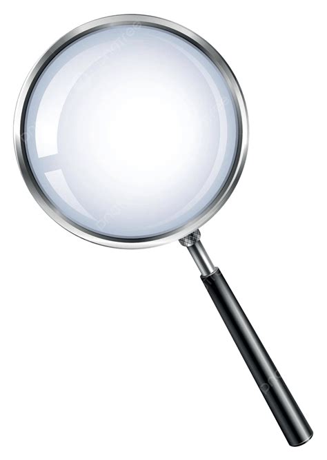 Magnifying Glass On White Isolated Background Evidence Vector, Isolated ...