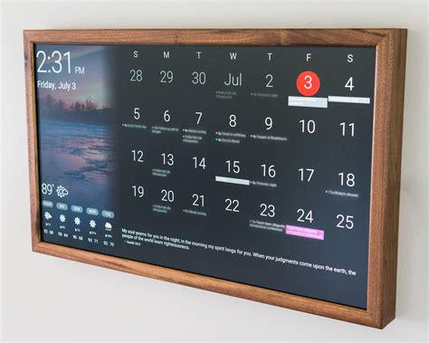 32 Digital Wall Display Smart Screen Wifi Calendar | Etsy