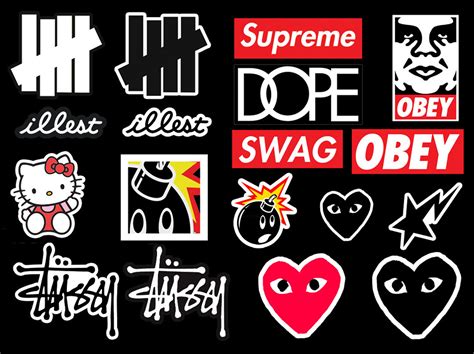 Galleon - 18 HYPEBEAST LOGO STICKERS STUSSY SUPREME HUNDREDS UNDEFEATED ...