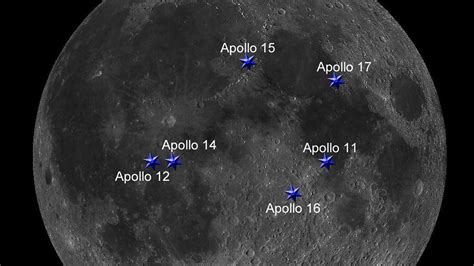 Map Of Moon Landings