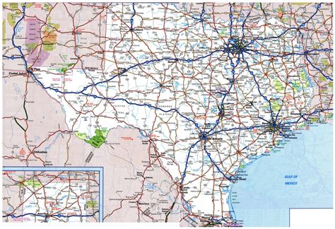 Printable Texas Map With Cities