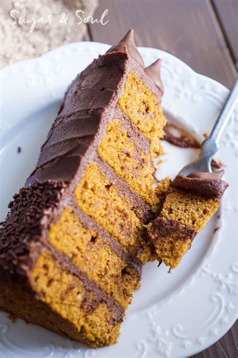 Chocolate Pumpkin Cake Recipe - Sugar and Soul