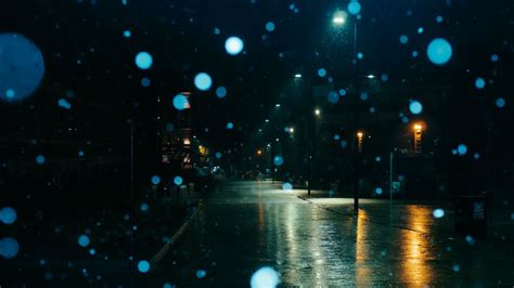 Wallpaper street, night, rain, darkness, blur hd, picture, image