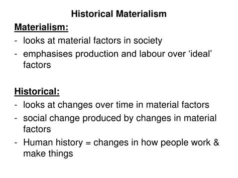 PPT - Karl Marx - Historical Materialism PowerPoint Presentation, free ...