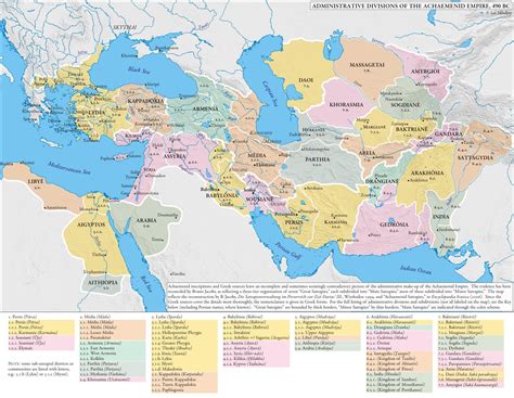 Map of the Achaemenid Satrapies c490BC [1817x1410] : MapPorn