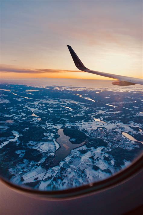 Airplane Window View