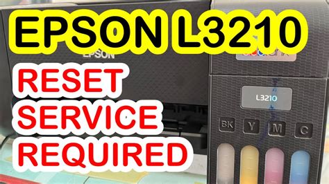 Epson L3210 Service Required | How to Reset - YouTube