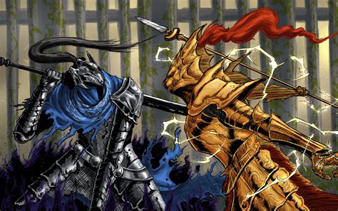 Dark Souls Ornstein And Smough Wallpaper Lord gwyn granted this soul to ...