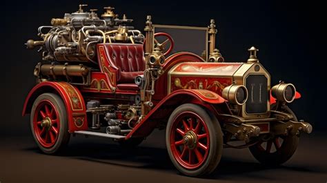 Premium AI Image | Vintage fire engine