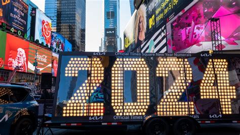 Times Square NYE ball drop: Numerals ‘2024’ arrive ahead of New Year’s ...