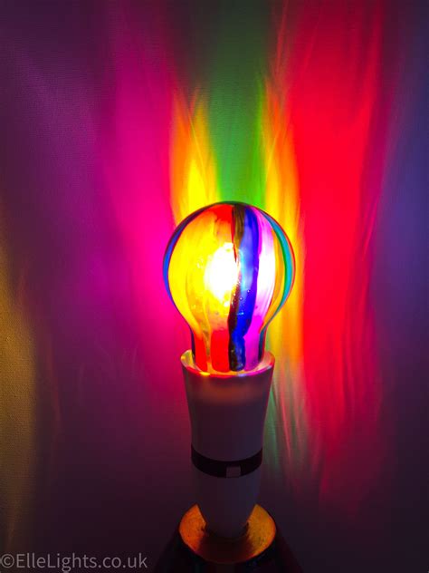 Pin by Динара on витраж | Painted light bulbs, Rainbow light, Light