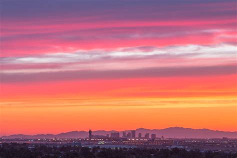 Downtown Phoenix skyline at sunset from Tempe • Dan Sorensen