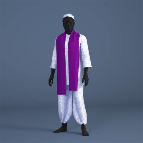 Ancient Persian Clothing - Zoroastrian Priest 3D Figure Assets Merchant ...