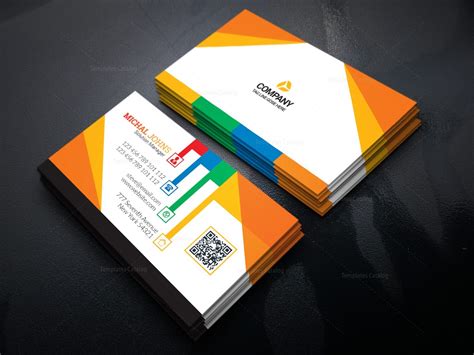 Colorful Stylish Business Card Design Template · Graphic Yard | Graphic ...