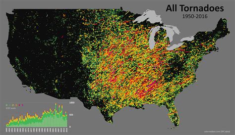 Tornado Locations Map