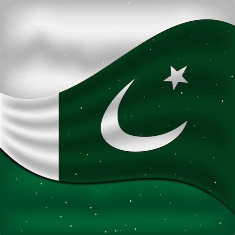 Premium Vector | 14 august pakistan independence day flag design