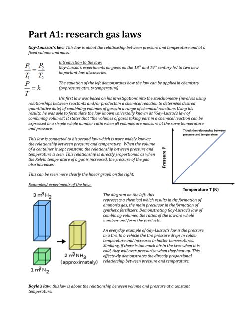 Gas laws explanations - gas laws - CHEM1001 - UNSW Sydney - Studocu