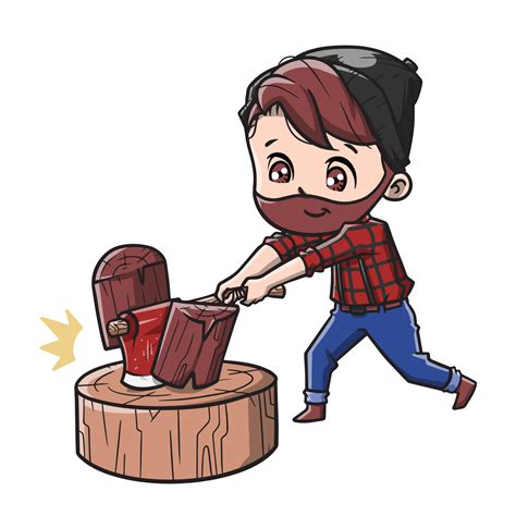 Cute Lumberjack Cartoon 5252500 Vector Art at Vecteezy