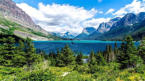 2560x1440 Saint Mary Lake Glacier National Park 1440P Resolution ,HD 4k ...