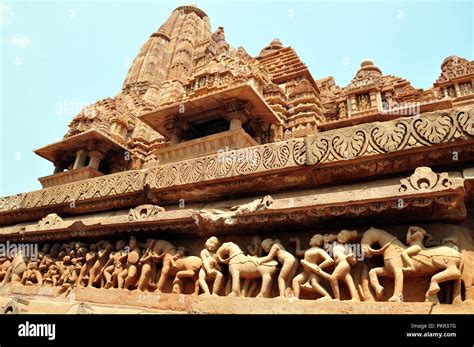 Khajuraho temples, India Stock Photo - Alamy