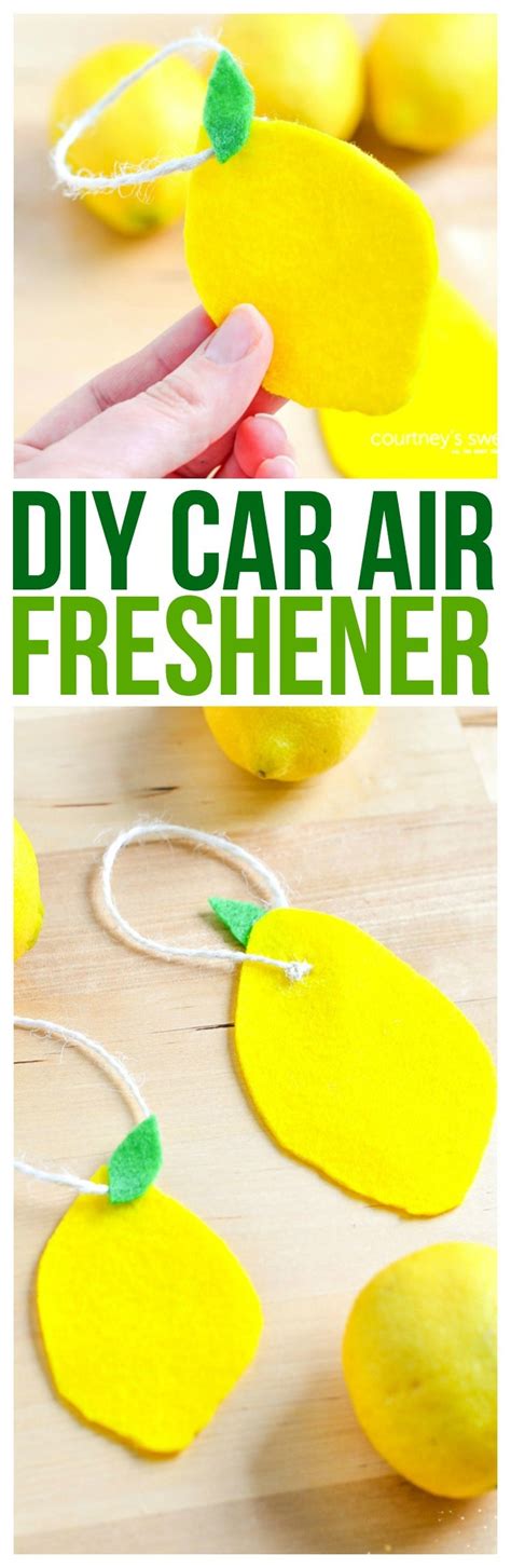 DIY Car Air Freshener using Essential Oils - Courtney's Sweets