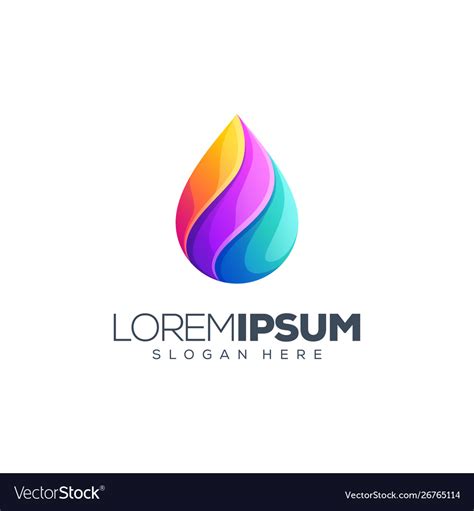 Liquid logo design Royalty Free Vector Image - VectorStock