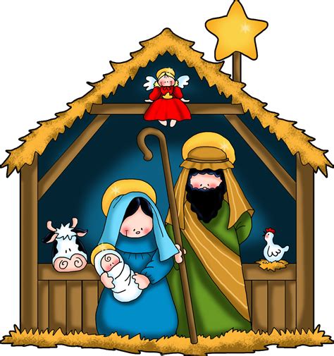 Nativity Scene Clip Art | Nativity Stable Clip Art http ...