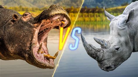 Hippo VS Rhino - YouTube