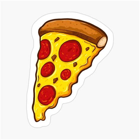 Excited to share this item from my #etsy shop: Pizza sticker, pizza ...