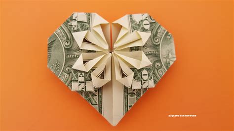 Origami Heart Out Of Money - Origami