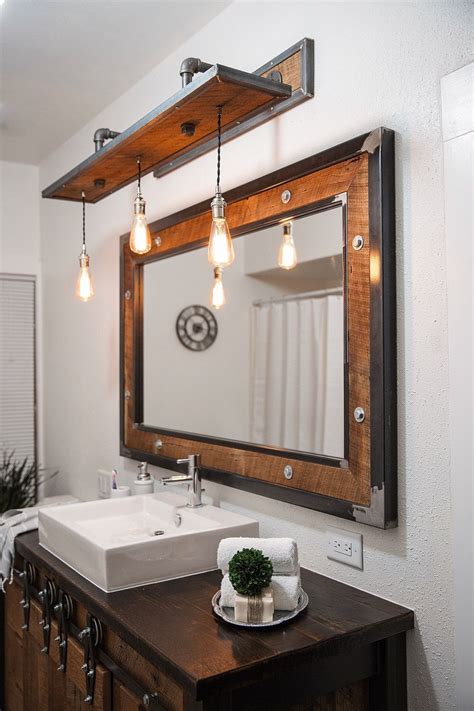 Diy Rustic Bathroom Vanity Lights