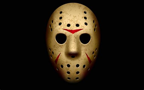 Jason Voorhees Hockey Mask Black Background Friday The 13th Wallpaper ...