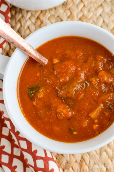 Spicy Eggplant and Tomato Soup | Slimming World recipes