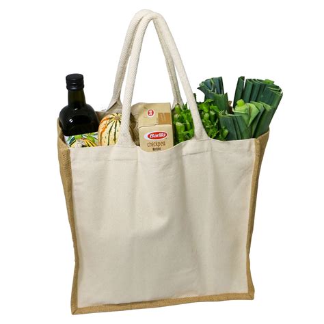 Simple Ecology Organic Canvas & Jute Tote, Jar, & Grocery Shopping Bag ...