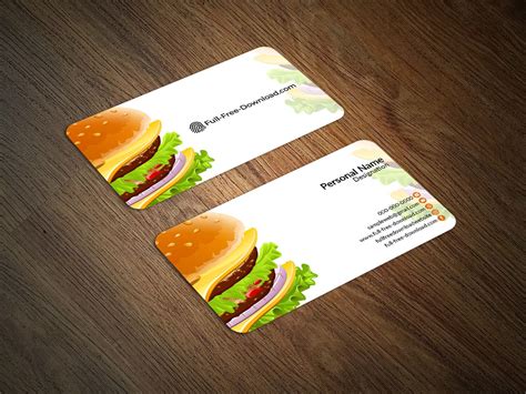 Food Business Card Design,free Editable Psd Vector File,free throughout ...