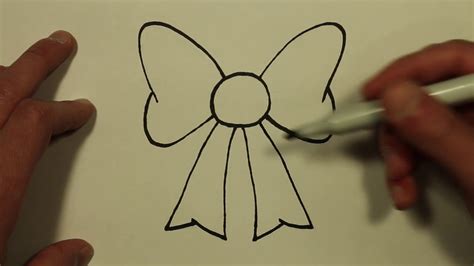 How To Draw A Ribbon Bow