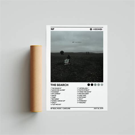 NF the Search Album Cover Poster Poster Print Wall Art - Etsy