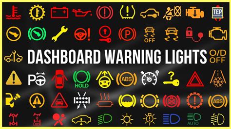 Every Dashboard Warning Lights in Your Car Explained | Part - 1 - YouTube