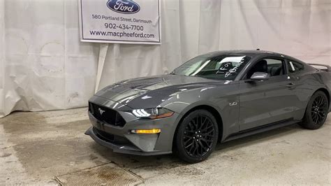 Gray 2021 Ford Mustang GT PREMIUM Review - MacPhee Ford - YouTube