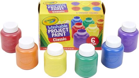 Crayola Washable Kids Paint, Classic Colors, 6 Count – Only $4.62 ...