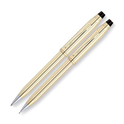 Cross Century II 10 Carat Gold Pen And Pencil Set | Corporate Branded ...