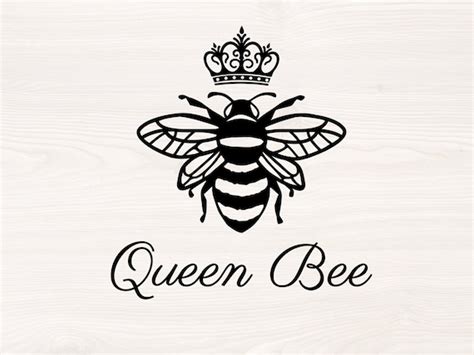 Queen Bee SVG PNG Files for cutting machines digital clipart | Etsy