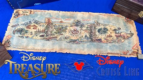 Disney Cruise Line Treasure Chest with "Disney Treasure" Map and Clues ...