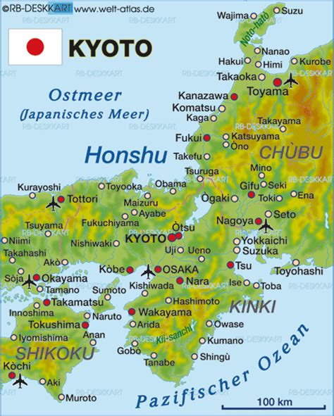 Kyoto Japan Map