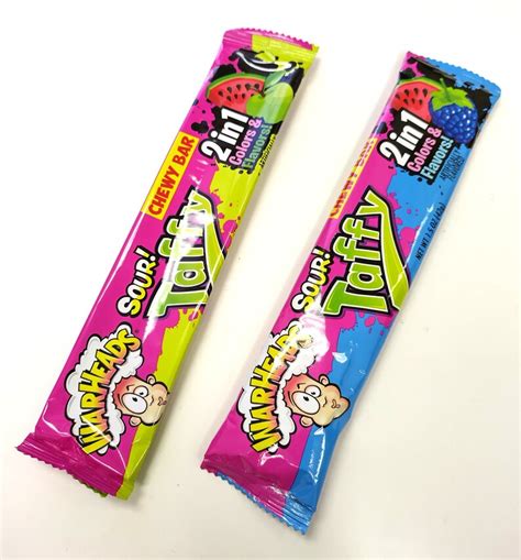 Warheads Sour Taffy Warheads Sour Taffy 2 Fruity Flavors 1 - Etsy Hong Kong