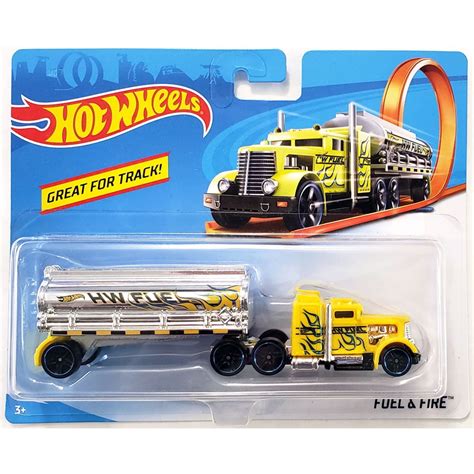 Mattel - Hot Wheels Die-Cast Vehicle - Track Stars - FUEL & FIRE (Semi ...