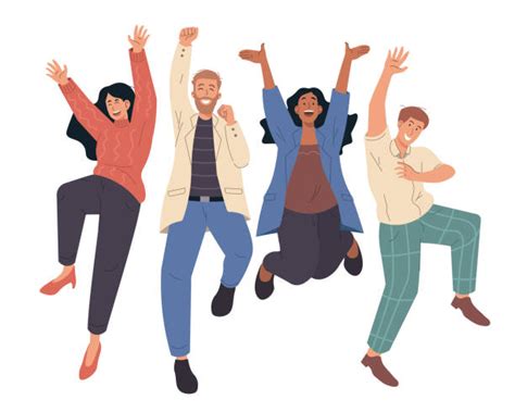 Enthusiastic People Clipart