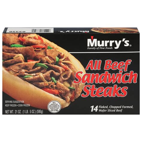 Murry's Sandwich Steaks, All Beef (21 oz) Delivery or Pickup Near Me ...