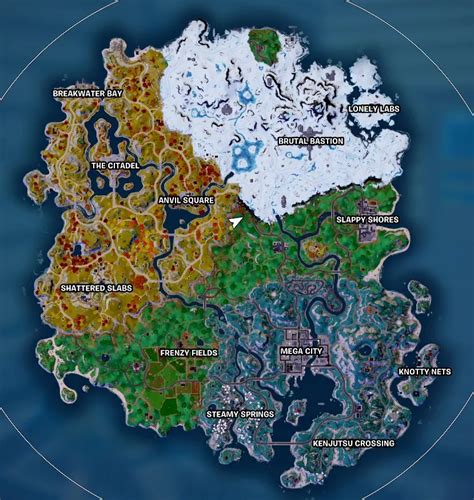 Fortnite Chapter 4 Season 2 Map - All Named Locations! - DigitalTQ