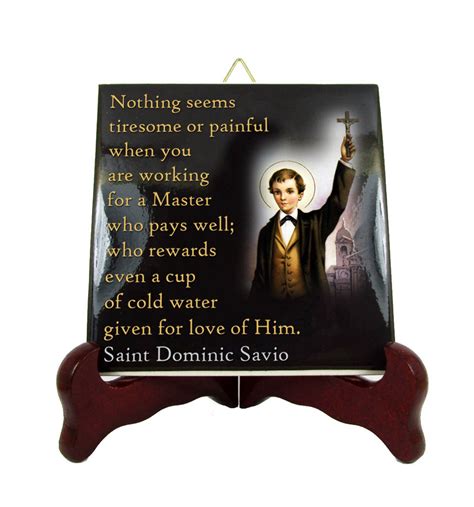 Catholic Quotes Saint Dominic Savio Icon on Ceramic Tile - Etsy